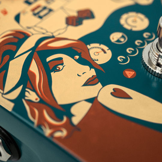 Orange Getaway Driver Pedale Wirkung Overdrive E-Gitarre