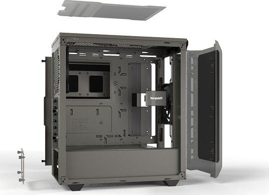 Be Quiet Pure Base 500 Midi Tower Κουτί Υπολογιστή Metallic Gray