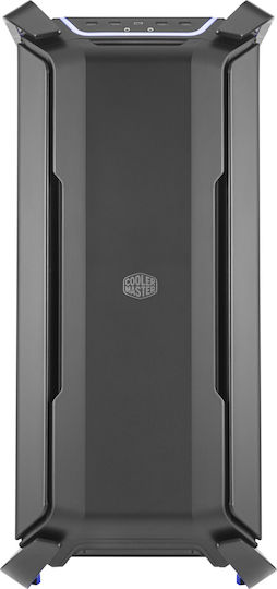 CoolerMaster Cosmos C700P Gaming Full Tower Κουτί Υπολογιστή με Πλαϊνό Παράθυρο και RGB Φωτισμό Μαύρο