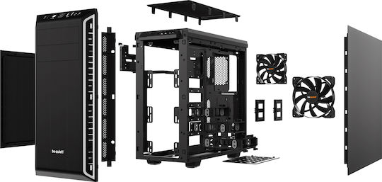 Be Quiet Pure Base 600 Midi Tower Κουτί Υπολογιστή Ασημί