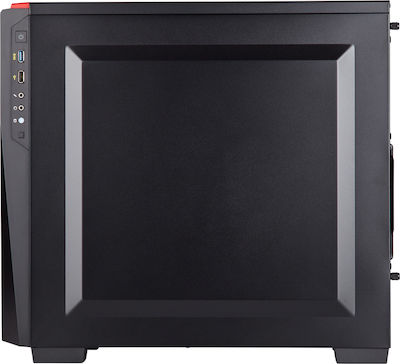 Corsair Carbide Spec-04 Midi Tower Κουτί Υπολογιστή με Πλαϊνό Παράθυρο Black/Red