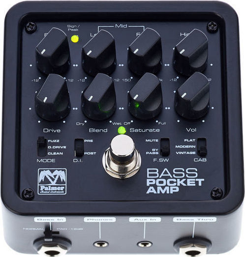 Palmer Pocket Amp Bass PEPAMPBASS Pedals Preamp Electric Bass