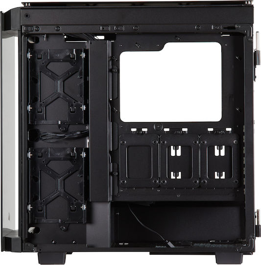 Corsair Obsidian Series 500D RGB SE Premium Геймърско бюро Midi Tower Компютърна кутия със страничен прозорец Черен