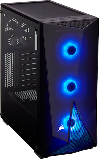 Corsair Carbide Spec Delta RGB Gaming Midi Tower Κουτί Υπολογιστή με Πλαϊνό Παράθυρο Μαύρο