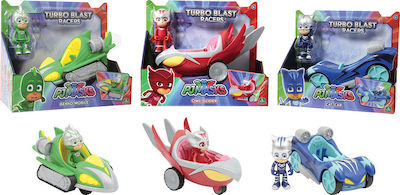 Giochi Preziosi Jucărie Miniatură Vehicle Turbo Blast Racers PJ Masks pentru 3+ Ani 10cm. (Diverse modele/sortimente de modele) 2 buc