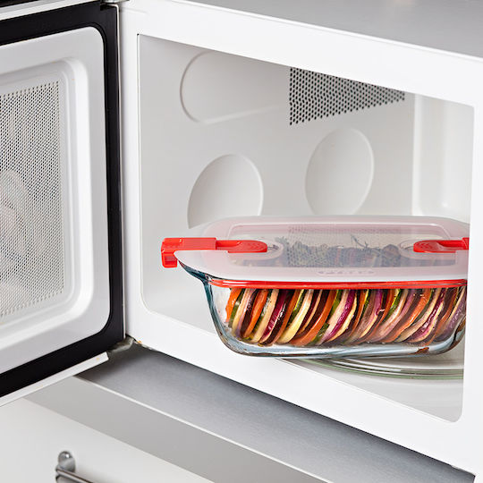 Pyrex Cook Heat Δοχείο Φαγητού Γυάλινο Κόκκινο 2.5lt