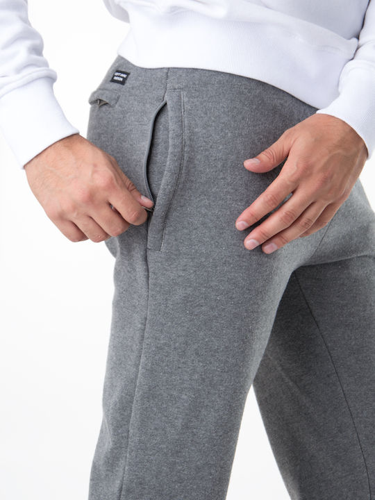 Sweatpants with Elastic Dark Grey Melange