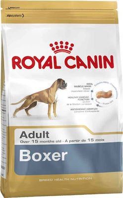 Royal Canin Adult Boxer 3kg Dry Food for Adult Dogs of Medium Breeds with Poultry and Rice