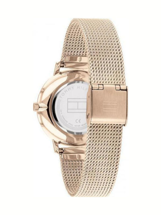 Tommy Hilfiger Pippa Women's Watch with Pink Gold Metal Bracelet