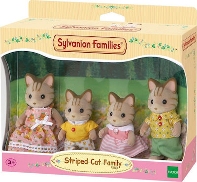 Epoch Toys Miniature Toy Striped Cat Family Sylvanian Families for 3+ Years (Various Designs/Assortments of Designs) 1pc