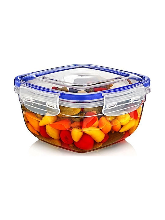 Dassimpo Lunch Box Plastic Μπλε Suitable for for Lid for Microwave Oven 1500ml 1pcs