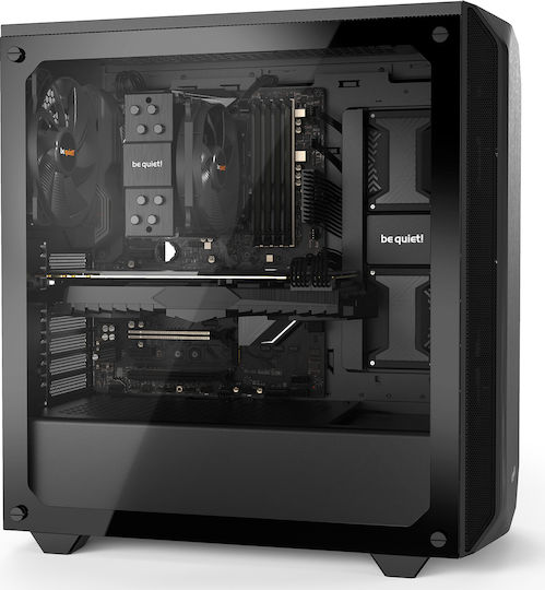 Be Quiet Pure Base 500 Gaming Midi Tower Κουτί Υπολογιστή με Πλαϊνό Παράθυρο Μαύρο