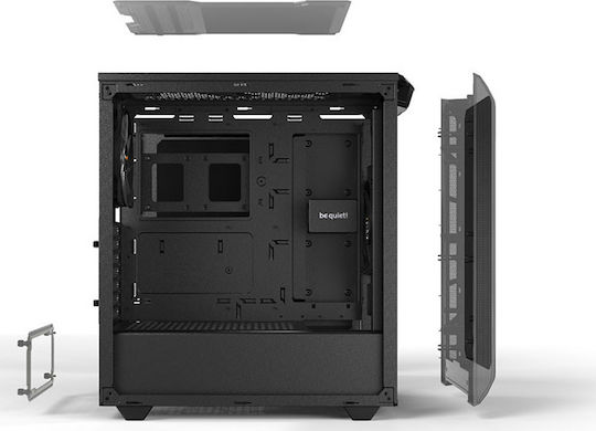Be Quiet Pure Base 500 Gaming Midi Tower Κουτί Υπολογιστή με Πλαϊνό Παράθυρο Μαύρο