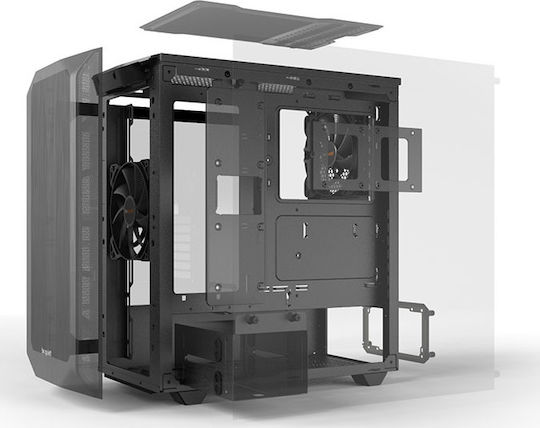 Be Quiet Pure Base 500 Gaming Midi Tower Κουτί Υπολογιστή με Πλαϊνό Παράθυρο Μαύρο