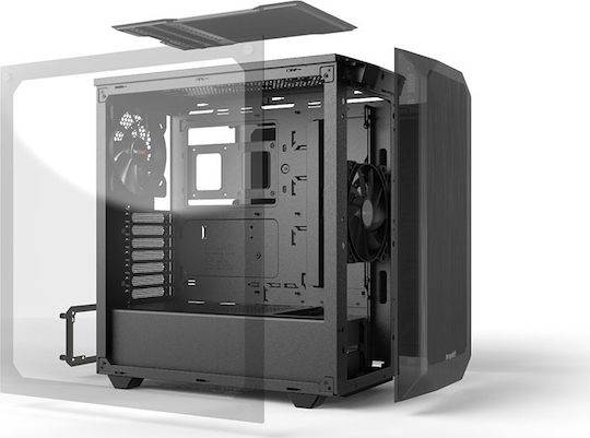 Be Quiet Pure Base 500 Gaming Midi Tower Κουτί Υπολογιστή με Πλαϊνό Παράθυρο Μαύρο