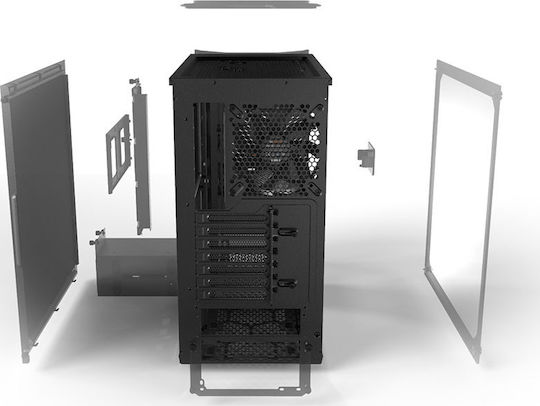 Be Quiet Pure Base 500 Gaming Midi Tower Κουτί Υπολογιστή με Πλαϊνό Παράθυρο Μαύρο