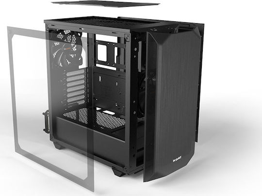 Be Quiet Pure Base 500 Gaming Midi Tower Κουτί Υπολογιστή με Πλαϊνό Παράθυρο Μαύρο