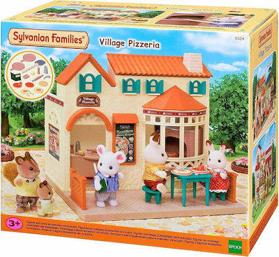 Epoch Toys Miniatur-Spielzeug Village Pizzeria Sylvanianische Familien für 3+ Jahre 20.5cm