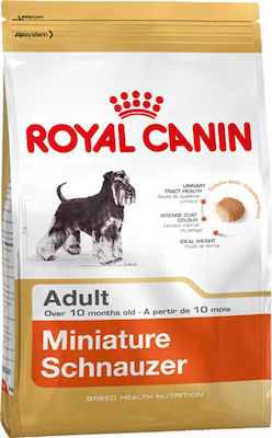 Royal Canin Adult Miniature Schnauzer 3kg Trockenfutter für erwachsene Hunde mit Mais, Brauner Reis und Huhn