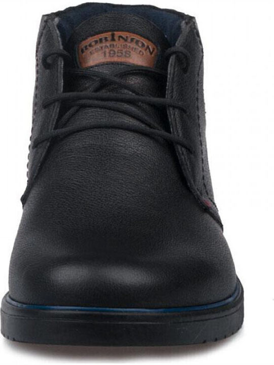 Leather Black Men's Boots Anatomical