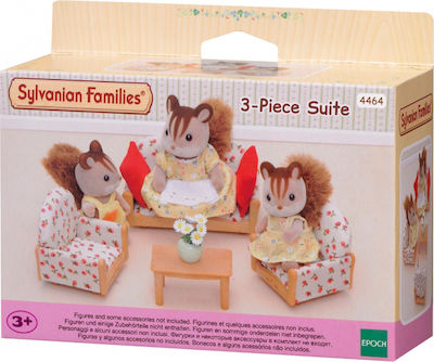 Epoch Toys Miniature Toy 3 Piece Suite Sylvanian Families for 3+ Years 15.6cm. (Various Designs/Assortments of Designs) 1pc