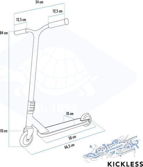 Schildkrot Kids Scooter Kickless 2-Wheel Freestyle for 8+ Years Forest
