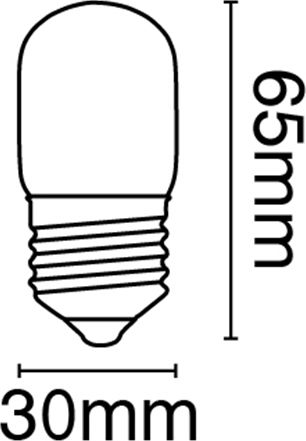 VK Lighting Λαμπάκι Νυκτός 3W για Ντουί E27