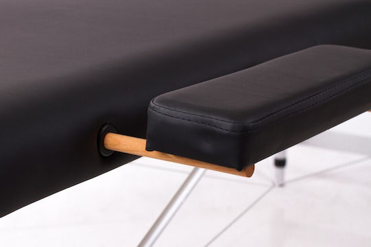 Rest Pro ALU 2 L Aluminum Portable/Folding Black Massage and Physiotherapy Bed 192x70cm