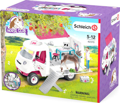 Schleich-S Miniature Toy Mobile Vet with Hanoverian Foal for 5-12 Years