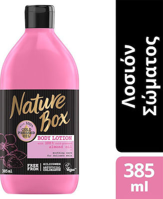 Nature Box Almond Oil Feuchtigkeitsspendende Lotion Körper für empfindliche Haut 385ml