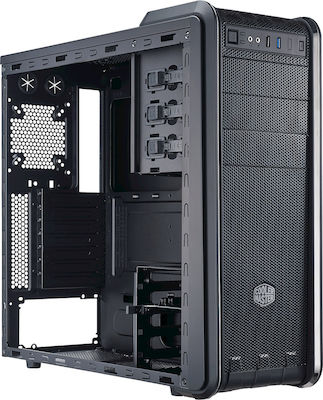 CoolerMaster Cm 590 III Midi Tower Компютърна кутия със страничен прозорец Черен