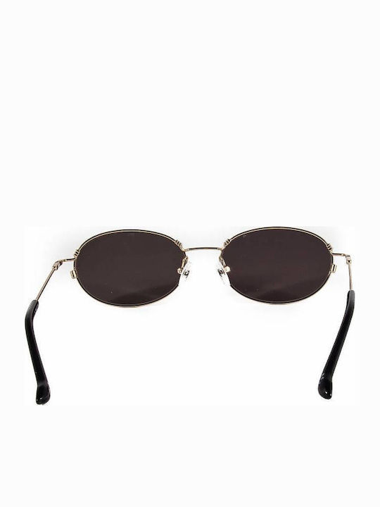adidas Men's Sunglasses with Gold Metal Frame and Gray Lens AOM015-120000