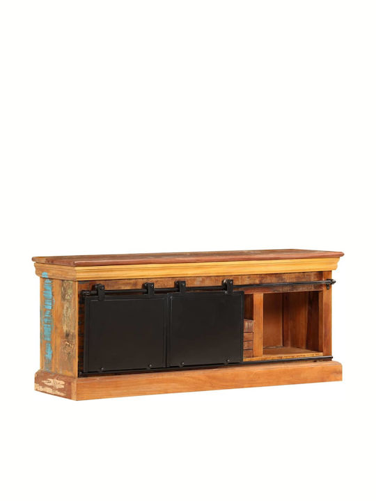 TV Stand from Solid Wood Brown L110xW30xH45cm
