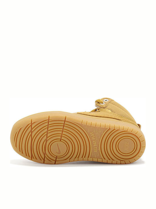 Court Court Borough Mid 2 Kids Sports Shoes Basketball with Laces Brown