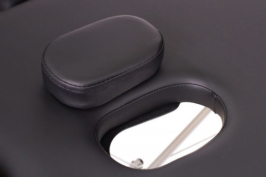 Rest Pro Alu 3 Pat Masaj și Fizioterapie Portabil Negru din Aluminiu 192x70cm