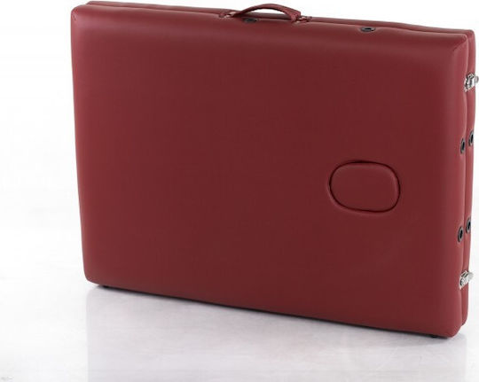Rest Pro Classic 2 Wooden Portable/Folding Burgundy Massage and Physiotherapy Bed 192x70cm