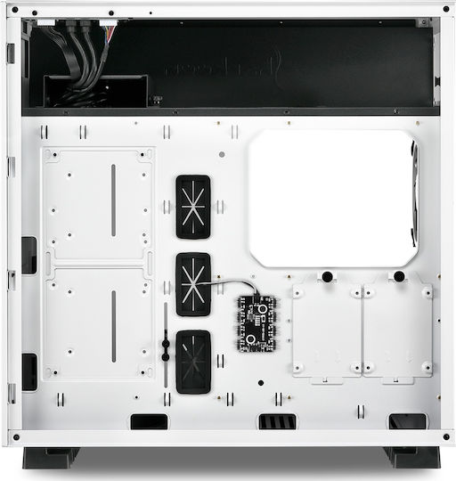 Sharkoon Pure Steel RGB Gaming Midi Tower Κουτί Υπολογιστή με Πλαϊνό Παράθυρο Λευκό