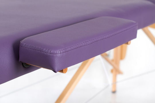 Rest Pro Classic 2 Pat Masaj și Fizioterapie Portabil/Pliabil Violet din Lemn 192x70cm