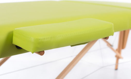 Rest Pro Classic 2 Wooden Portable/Folding Green Massage and Physiotherapy Bed 192x70cm