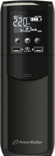Powerwalker VI 1200 CSW IEC UPS Line-Interactive 1200VA 720W with 8 IEC Outlets