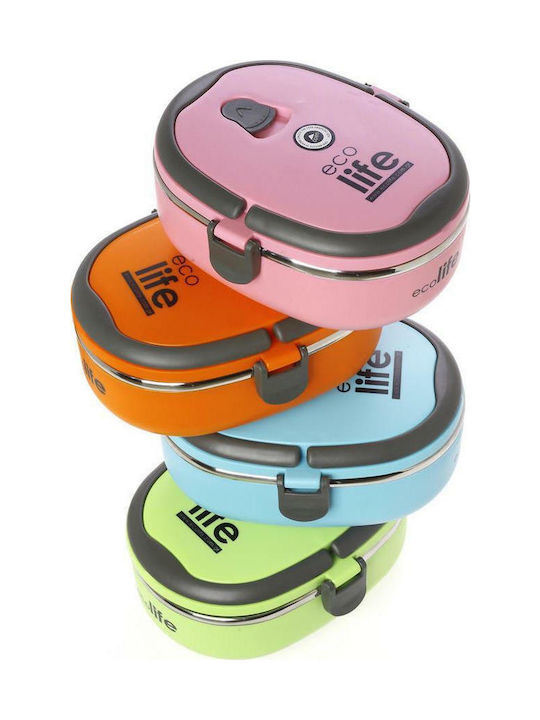 Ecolife Inox Thermo Lunch Box Double Wall Orange 800ml