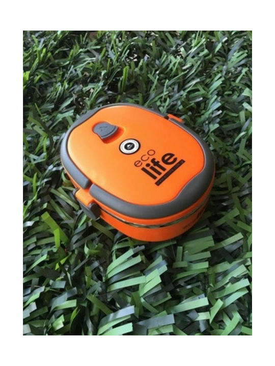Ecolife Inox Thermo Lunch Box Double Wall Orange 800ml
