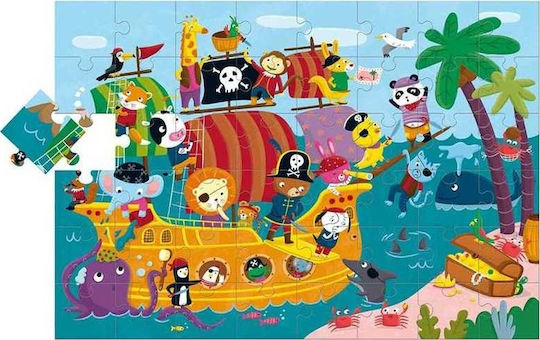 Kids Puzzle Giant the Pirate Ship for 3++ Years 48pcs Ludattica