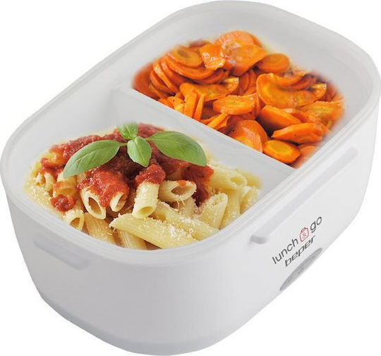 Beper Recipient Electric de Mâncare din Plastic Galben cu Compartimente 1.1lt