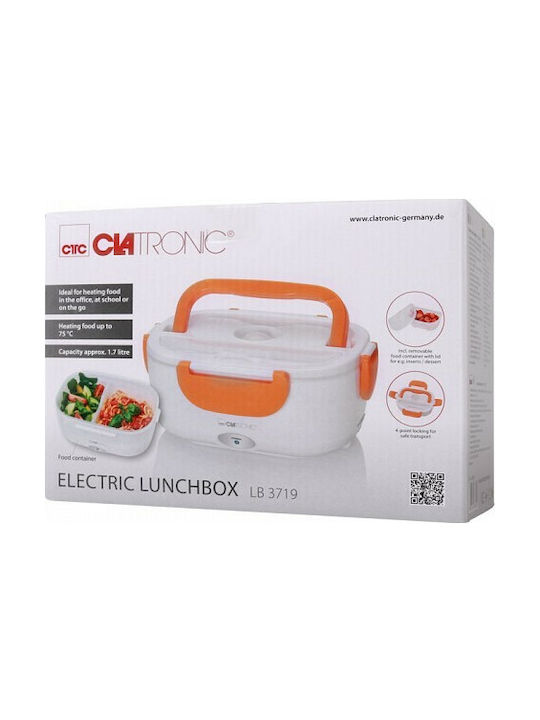 Clatronic Microwave Plastic Electric Lunch Box Orange 1700ml
