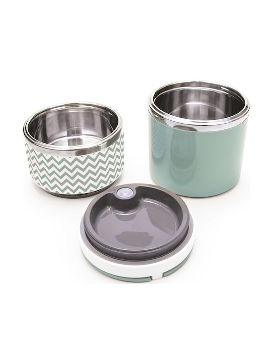 Iris Barcelona Inox Thermo Lunch Box Food container with Designs 900ml Green 900ml