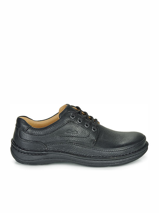 Clarks Nature Three Men's Anatomic Leather Casual Shoes Black