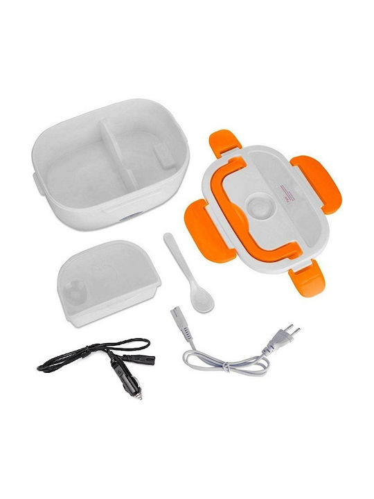 Plastic Electric Lunch Box Lamp Orange 650ml
