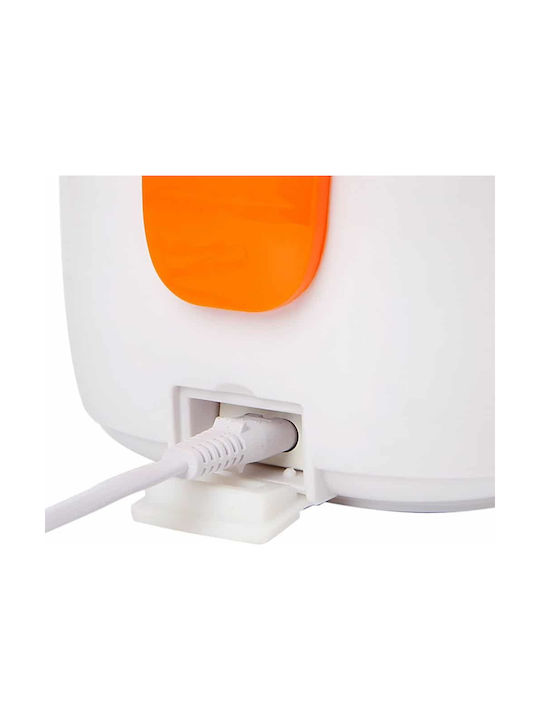 Plastic Electric Lunch Box Lamp Orange 650ml