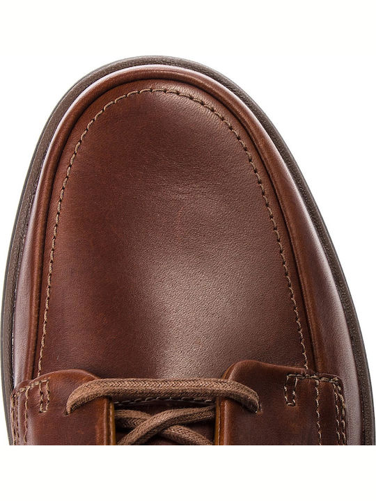 Un Abode Ease Men's Leather Casual Shoes Brown 7